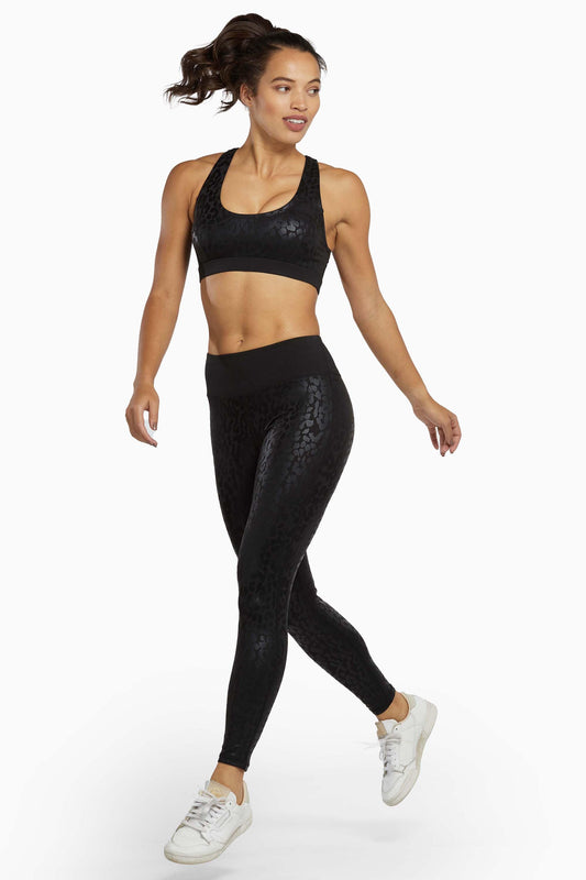 Wet Look Leopard Curvy High Waist Leggings