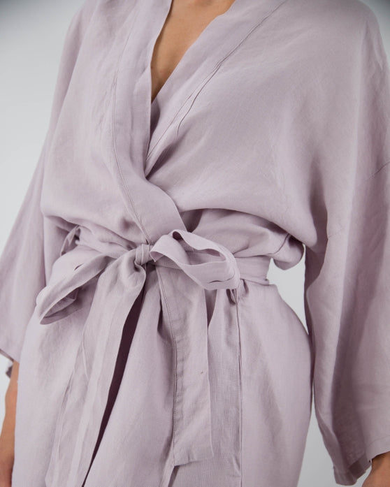 Full Length Linen Robe