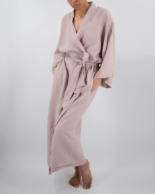 Full Length Linen Robe