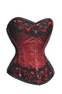 Burgundy Couture Satin Corset