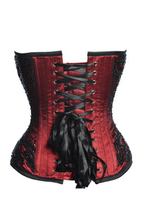 Burgundy Couture Satin Corset